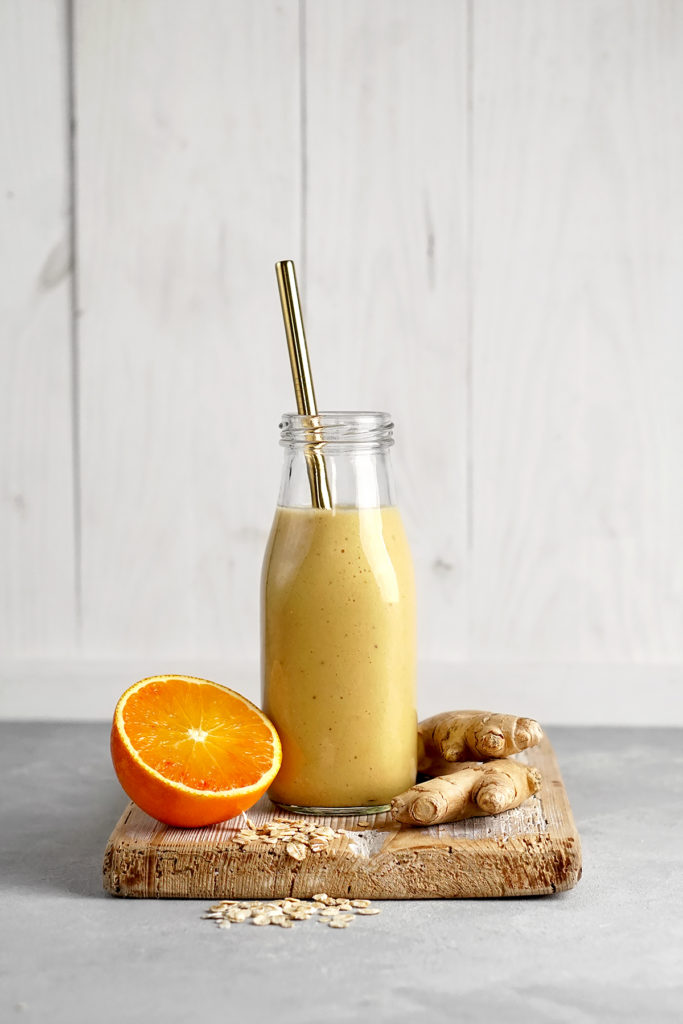 Pomarańczowe smoothie z imbirem